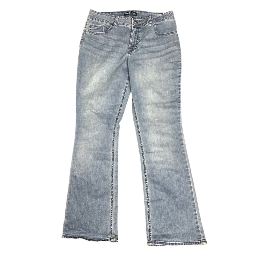 Riders by Lee Womens Mid Rise Bootcut Jeans Light Wash Blue 14M 1SMBAW8
